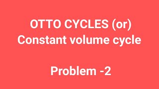 Otto cycle problem 2