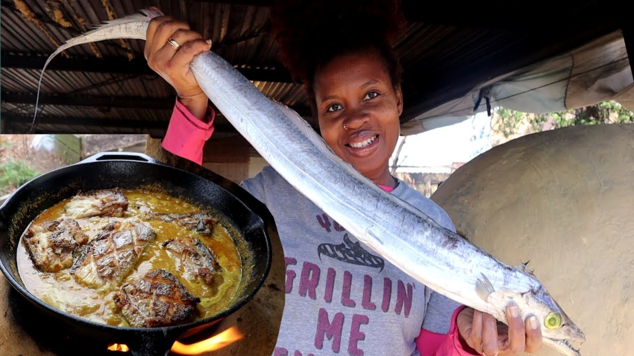 Cooking a Ribbon fish for my family - YouTube