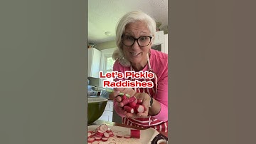 🫙 Pickle Radishes: A Simple and Delicious Recipe ❤️ #farmingafter50 #gardening #recipe #radish