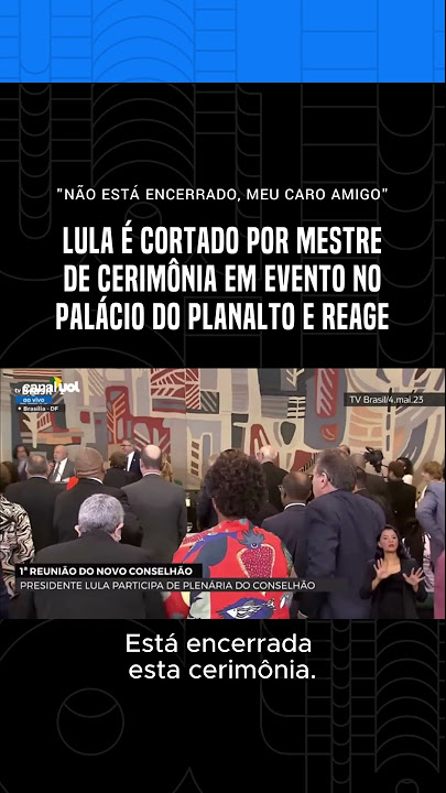 Mestre de Cerimônias interrompe #Lula e encerra evento antes da