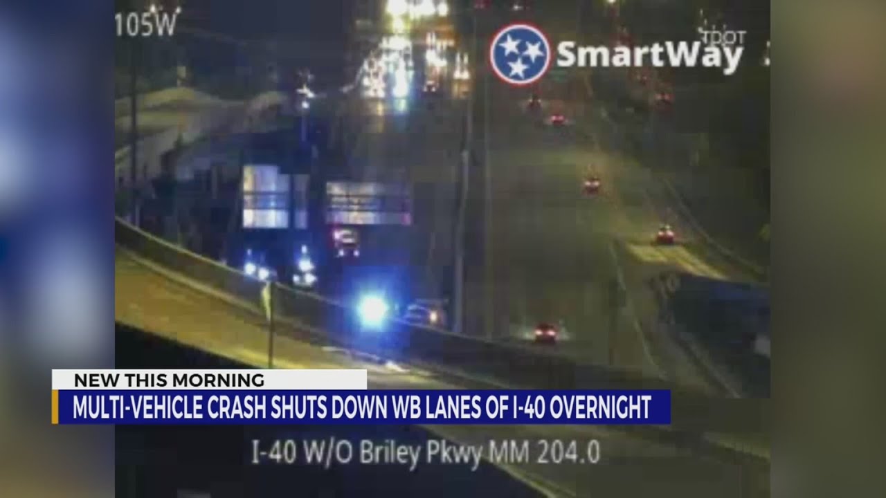 Woman killed in multi-vehicle crash on I-40 - YouTube