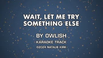 Owlish - Wait, Let Me Try Something Else [Karaoke Version]