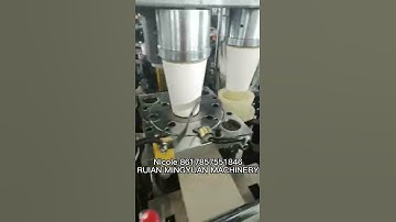 OCM12 simple model ultrasonic paper cup machine test 250ml for Russia client