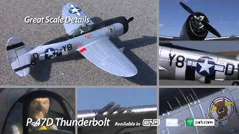 Parkzone P-47 Thunderbolt.wmv