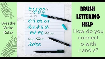Calligraphy Mistakes: Do you know how to connect o with r and s?