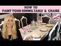 How to Paint Your Dining Table & Chairs with Behr Alkyd Paint 💖