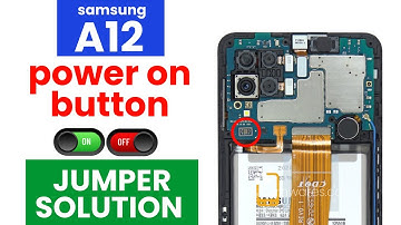 Samsung Galaxy A12 power on button || Samsung A12 on off Switch Jumper Solution || A125f on off ways