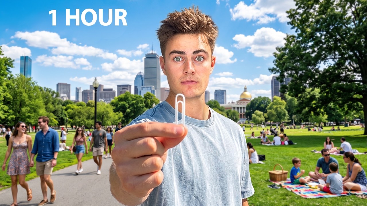 How Far Can I Trade a Paperclip in 1 Hour?