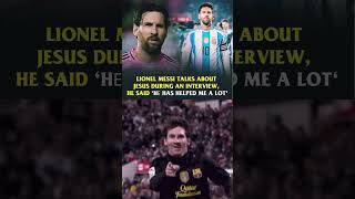 Messi Talks About Faith in Jesus — The Interview That Shocked Fans#shorts#messi#trendingvideo#news