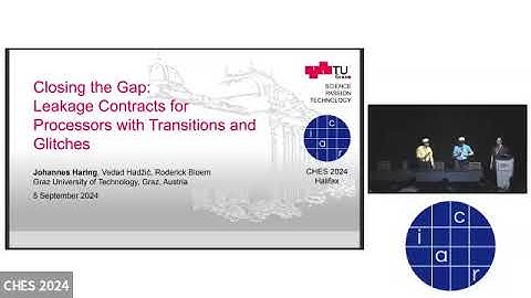 Award talks (CHES 2024)