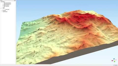Curvas de nível através de MDE utilizando software QGIS e visualização 3D pelo plugin "qgis2threejs"