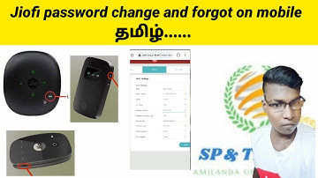 how to change jio modem password and forgot on mobile in Tamil/password change and forgot and reset