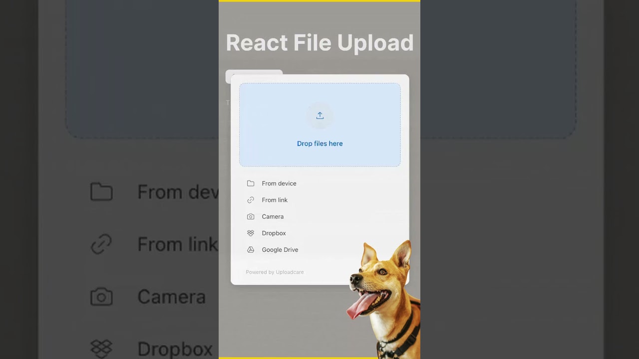 Beautiful UI file uploader 😍 Receive and store UGC with ease
