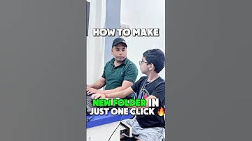📁 Create a New Folder in 1 Click! ⚡ #computer #ytshorts #shorts #newfolder #tricks