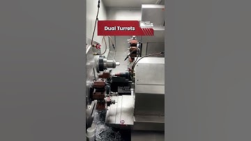DS-4636DY Dual Spindles & Turrets, Infinite Possibilities for CNC Efficiency. #DualSpindleDualTurret