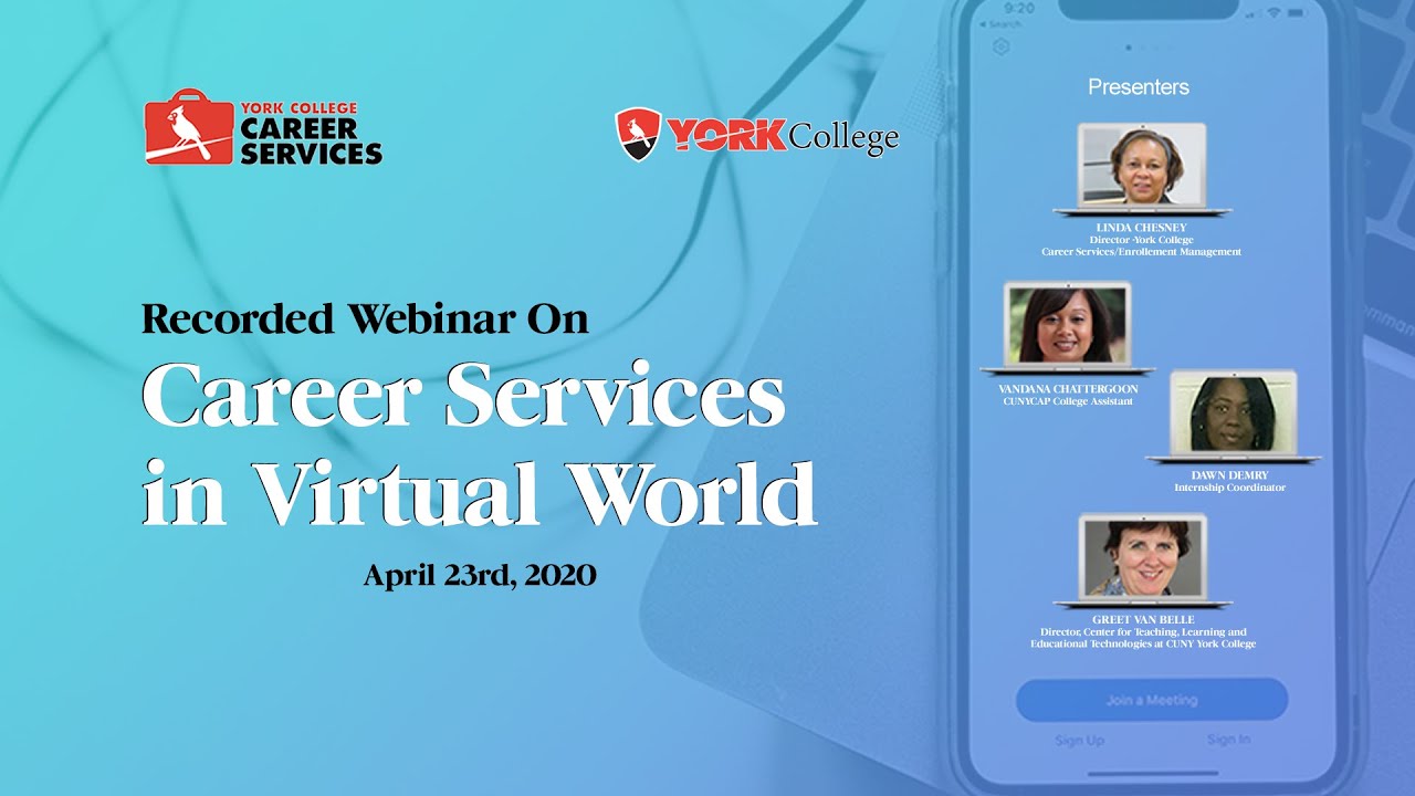 Career Services in Virtual World - YouTube