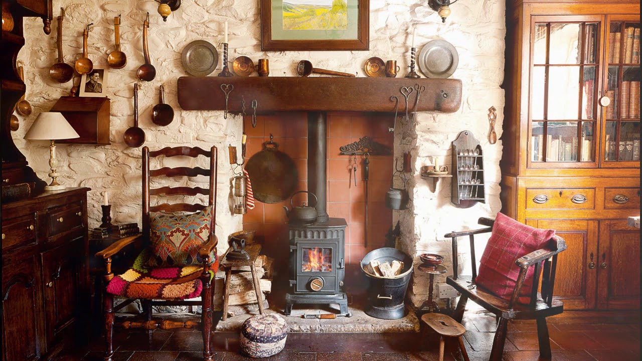 Ambience/ASMR: Cottage Hearth with Wood-Burning Stove, 8 Hours - YouTube