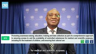 CND Chair video message on ECOSOC Management Meeting June 2024
