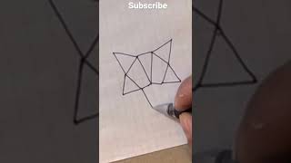 Drawing fox using triangle #fox #drawingideas #drawingpencils #shorts #drawingtutorial