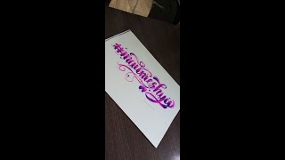 Calligraphy art || Name art || brush calligraphy || handwriting screenshot 5