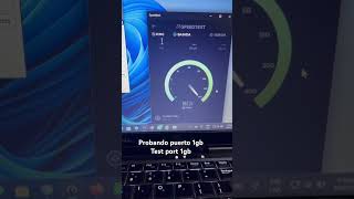 Test port 1gb #speedtest #ookla #internet #reels