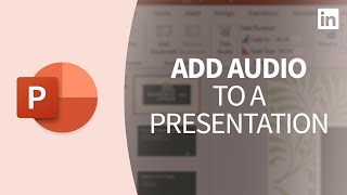 PowerPoint Tutorial - ADD AUDIO to a presentation