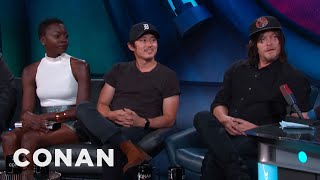 “The Walking Dead” Cast Spill The Beans On Season Six - CONAN on TBS