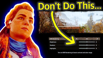 Horizon Forbidden West HDR Settings - 4 Things Guerrilla Games Didn