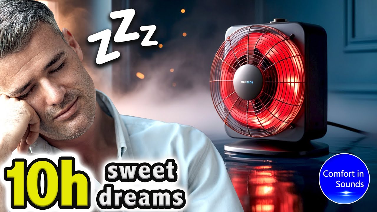 НОВЫЙ ЛЮБИМЫЙ Звук вентилятора (БЕЗ РЕКЛАМЫ) Белый шум для сна, учебы или концентрации, темный экран