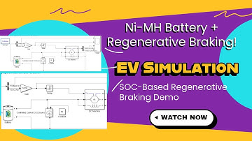 EV Regenerative Braking Simulation with Ni-MH Battery | MATLAB/Simulink