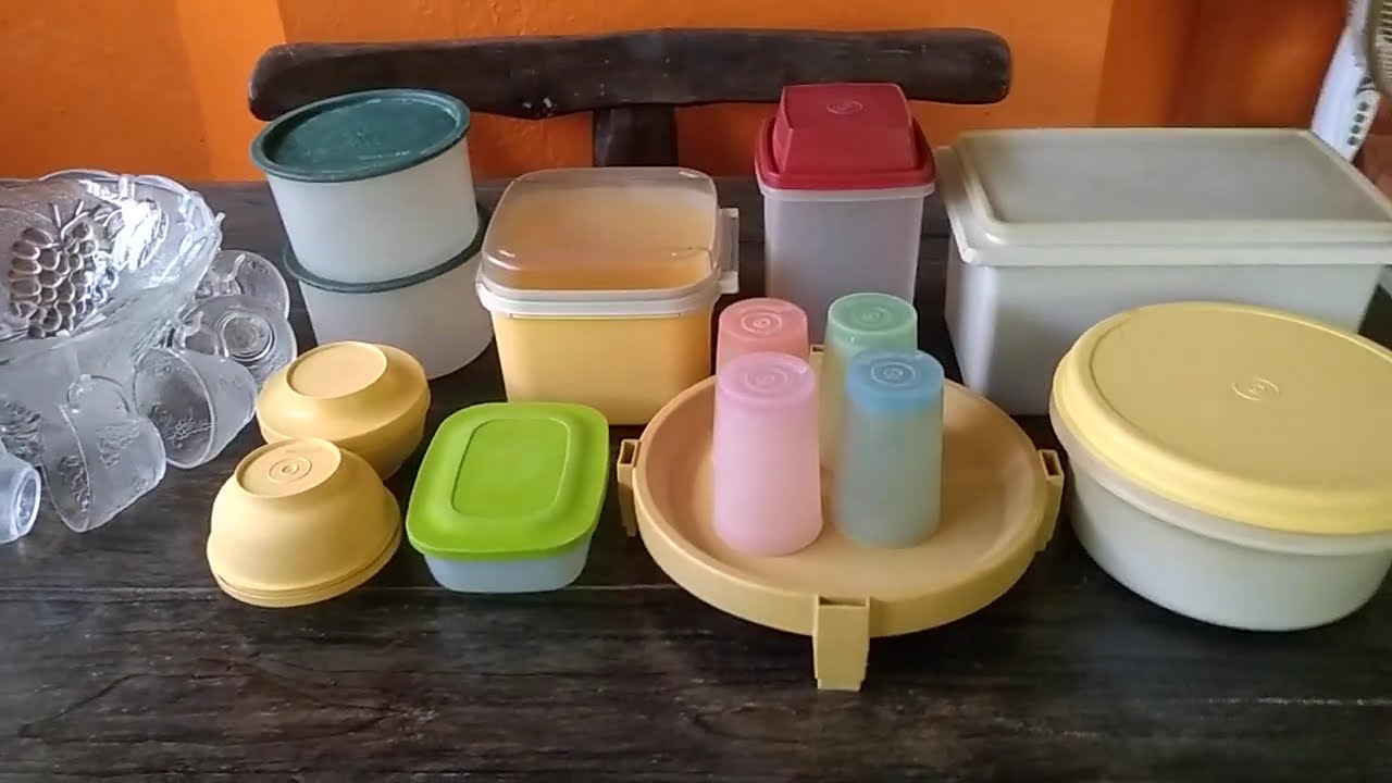 Vintage Punch Bowl Set  and Tupperware