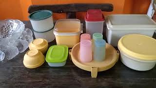 Vintage Punch Bowl Set and Tupperware