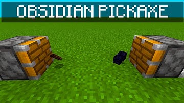 how to make obsidian pickaxe