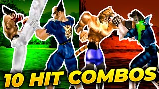 ALL 10 HIT COMBOS TUTORIAL - Tekken 1