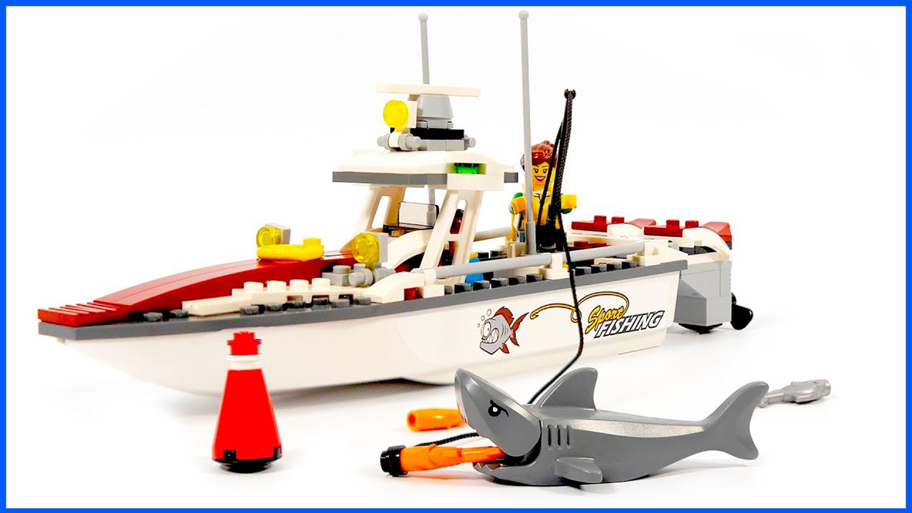 lego city 60147 fishing boat speed build - youtube