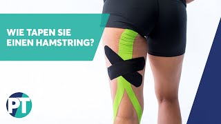 Wie tapen Sie einen Hamstring | Medical Taping | PhysioTape