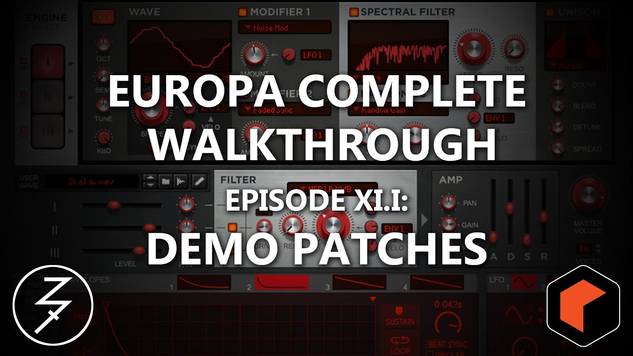 EUROPA SHAPESHIFTING SYNTHESIZER - COMPLETE WALKTHROUGH - EP. 11.1 - DEMO PATCHES