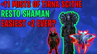 How to get +2 in Mists of Tirna Scithe +11! | Resto Shaman POV! | World of Warcraft: Shadowlands