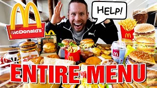 Eating the Entire McDonald's Menu (10,000 Calorie Challenge)
