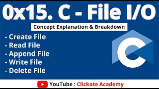 Read, Write, Append and Delete Files in C | 0x15. C - File I/O Profile