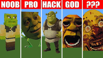 Pixel Art Shrek (NOOB vs Pro vs HACKER) in Minecraft