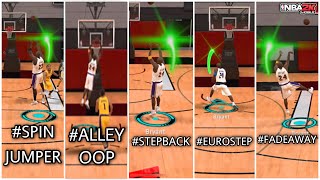 THE ULTIMATE EXCEPTIONAL MOVES TUTORIAL IN NBA2K MOBILE (ALLEY OOP,EUROSTEP,SPIN-JUMPER & MANY MORE) screenshot 3