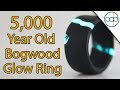 Making a 5000 Year Old Glow Ring Out of Bog Wood