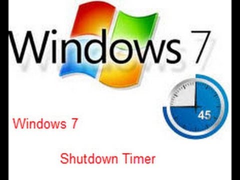 HOW TO SET SHUTDOWN TIMER IN WINDOWS 7 (WITHOUT SOFTWARE)
