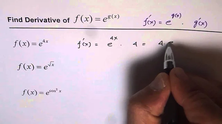 2 Derivative of Exponential Functions to the Base e