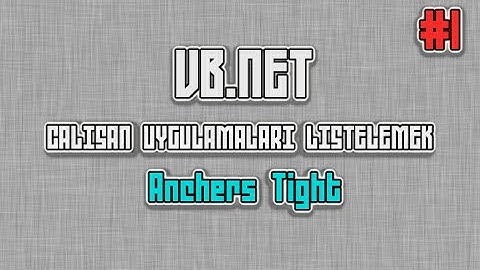 VB.NET | Çalışan Uygulamaları Listelemek