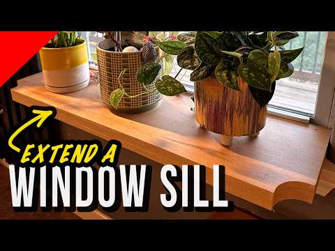 Extend a Window Sill | Easiest Shelf Ever! thumbnail