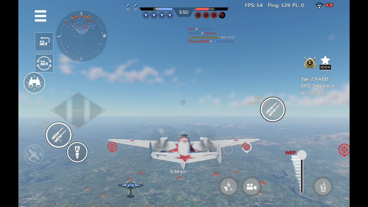 F3F-2, I-153 M-62, KABB Yak-2, Ki-84 hei air battle gameplay #WTM 
