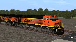 Train meet with a Stack and a empty Coal. TD2