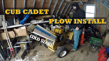 Cub Cadet 125 Plow Install and Testing